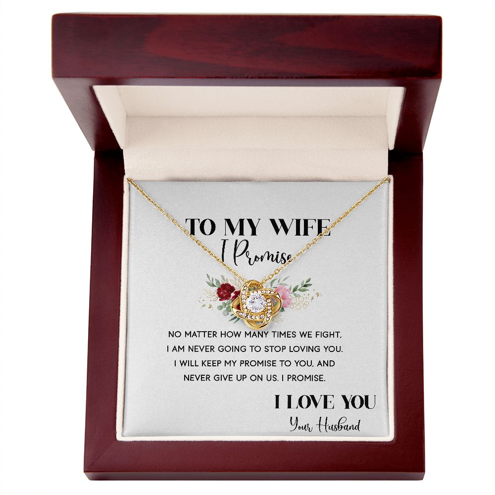 To My Wife - I Promise - Necklace Gift