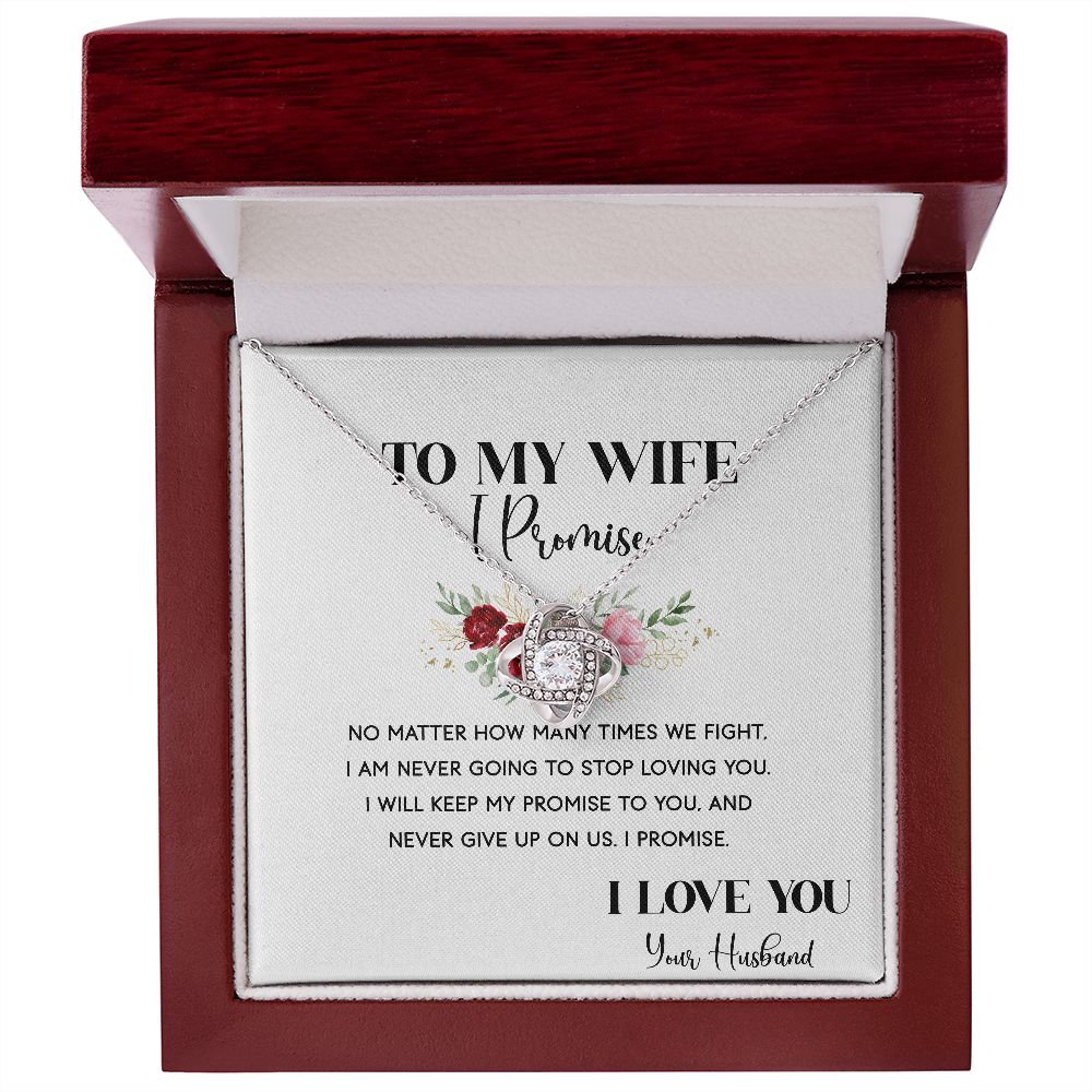 To My Wife - I Promise - Necklace Gift