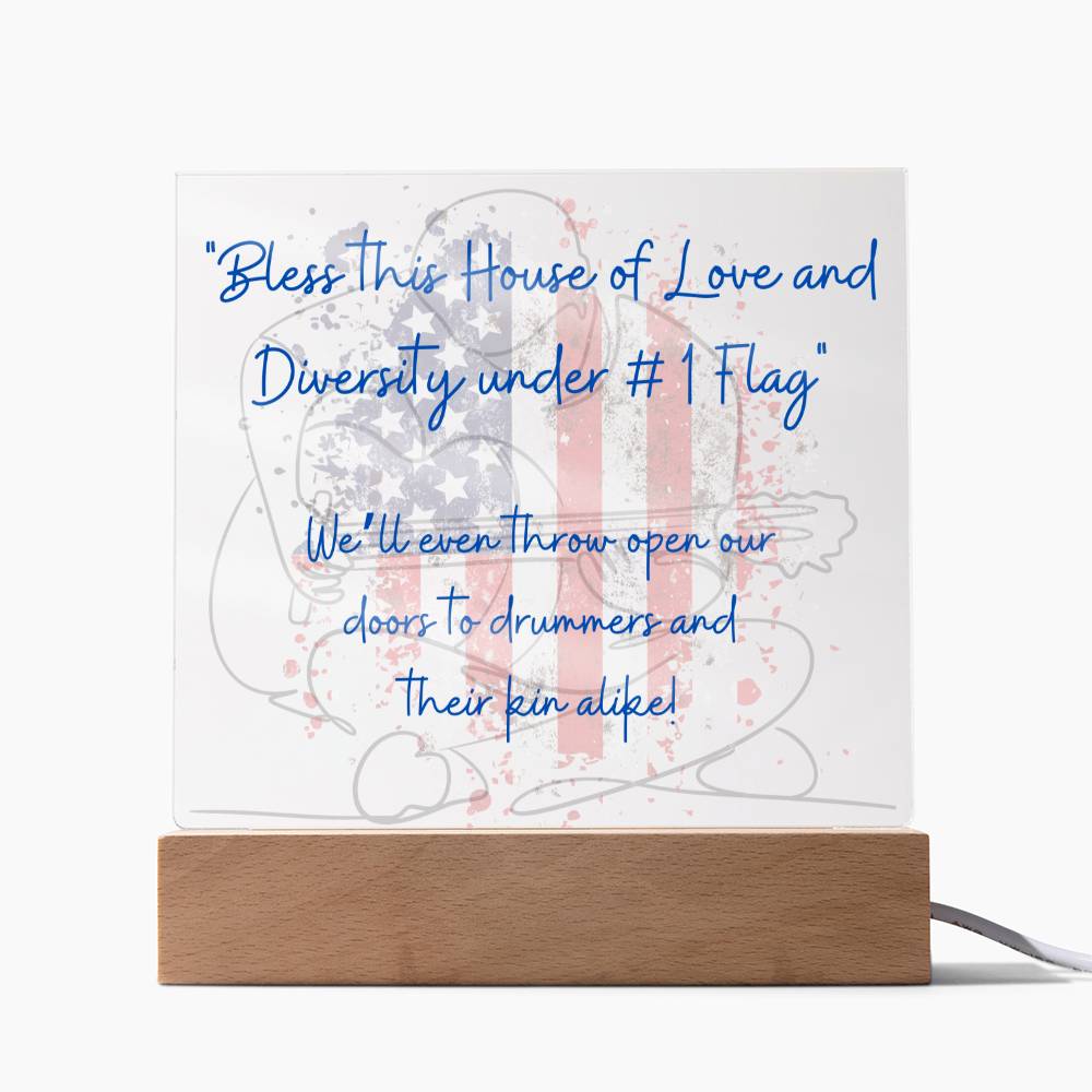 American Music Diversity in an Acrylic Plaque to display proudly as Guitar loving folk.