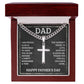 Cross Necklace with Cuban Chain on Father's Day